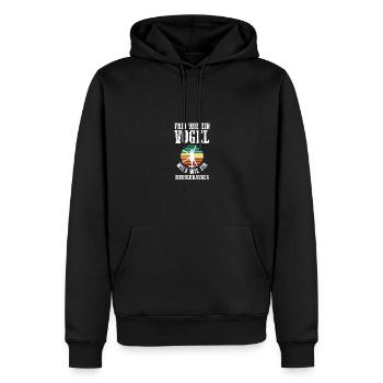 Pilot Helikopter Hubschrauber - Männer Premium Bio Hoodie - Schwarz - Vorne - Nico (187cm)