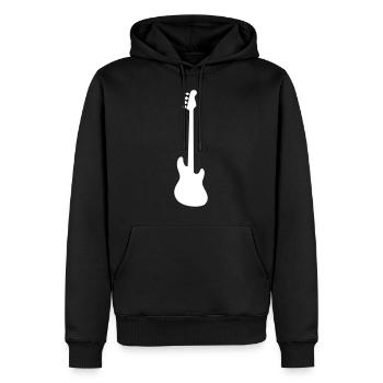 Bass - Sweat à capuche Premium bio Homme - noir - Devant - Nico (187cm)