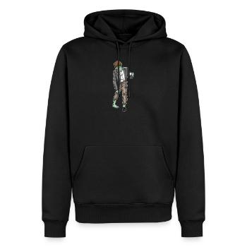 Zombie Halloween Kaffee - Männer Premium Bio Hoodie - Schwarz - Vorne - Nico (187cm)