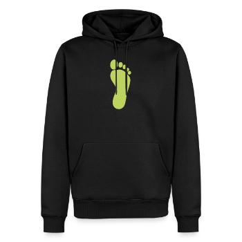 grüner Fuß Füße Fußpflege Podologie Fußpfleger - Männer Premium Bio Hoodie - Schwarz - Vorne - Nico (187cm)