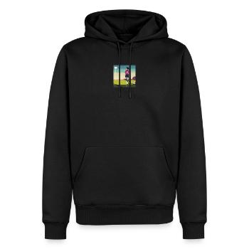 Golden hour hame - Männer Premium Bio Hoodie - Schwarz - Vorne - Nico (187cm)
