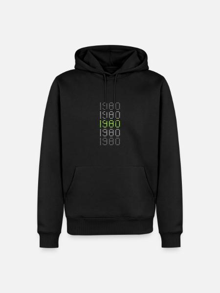 Witzig 1980 - Men’s Premium Organic Hoodie - black