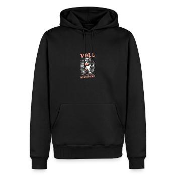 Cow Fully Muhtived - Men’s Premium Organic Hoodie - black - Front - Nico (187cm)