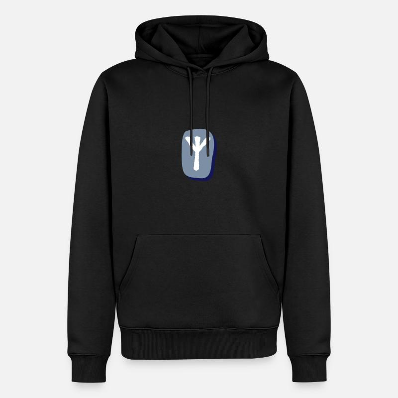 Rune d’Algiz - Sweat à capuche Premium bio Homme - undefined