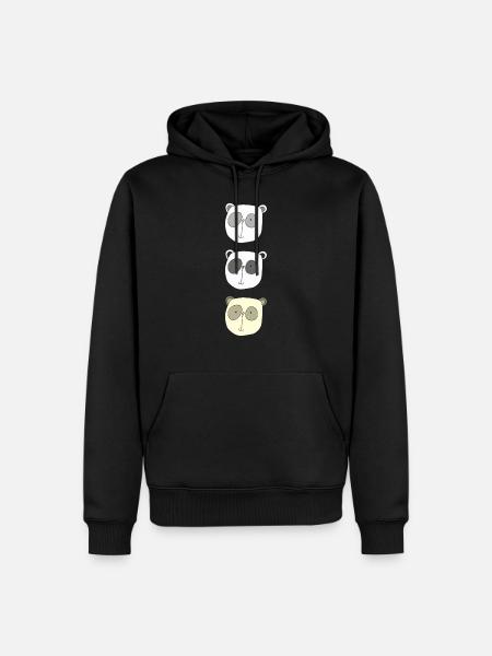 koala brüder - Männer Premium Bio Hoodie - Schwarz