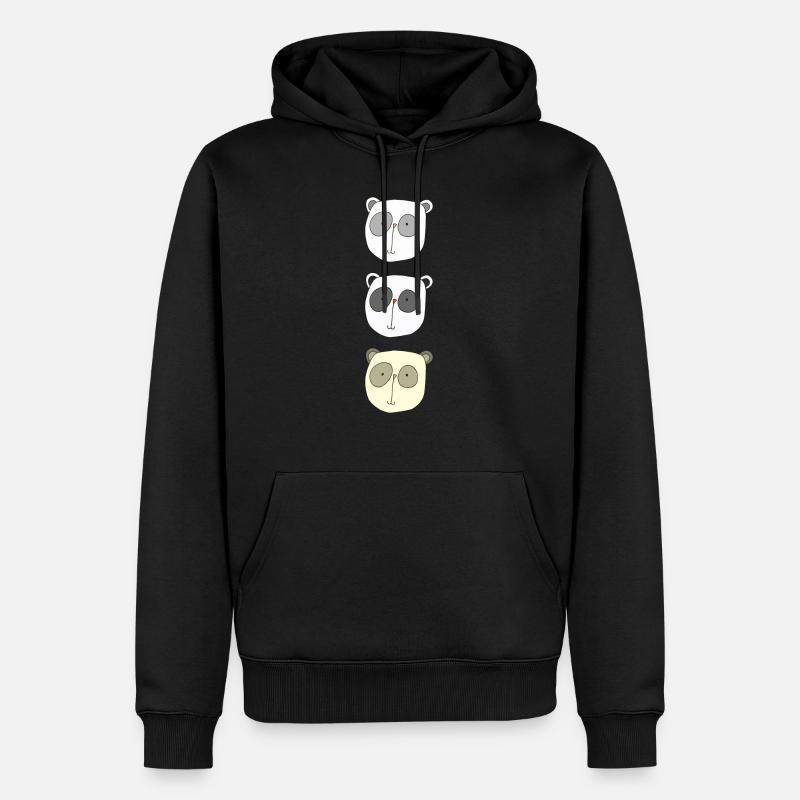 koala brüder - Männer Premium Bio Hoodie - Schwarz