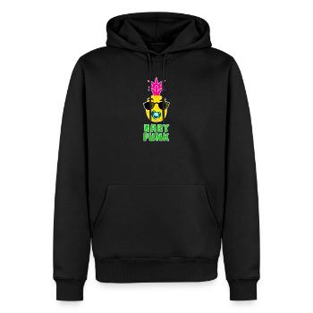 Baby Punk Ananas cool - Männer Premium Bio Hoodie - Schwarz - Vorne - Nico (187cm)