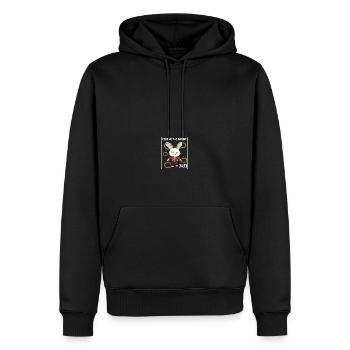 Chinesisches Neujahr Hase Asien 2023 I Geschenk - Männer Premium Bio Hoodie - Schwarz - Vorne - Nico (187cm)