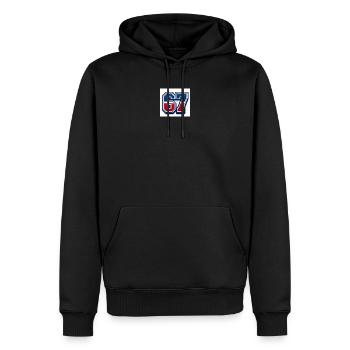 67 Numéro patriotique - Sweat à capuche Premium bio Homme - noir - Devant - Nico (187cm)