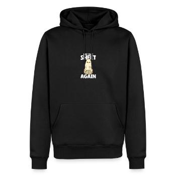 Womens Not That Sheet Again Ghost Retro Halloween - Männer Premium Bio Hoodie - Schwarz - Vorne - Nico (187cm)