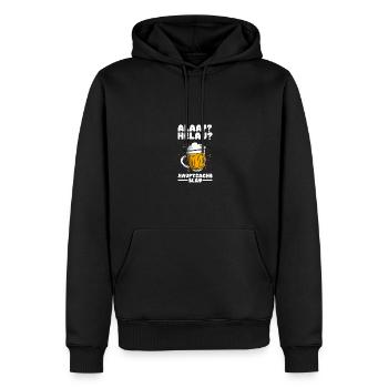 Costume de carnaval Boire de la bière Carnaval Carnaval - Sweat à capuche Premium bio Homme - noir - Devant - Nico (187cm)