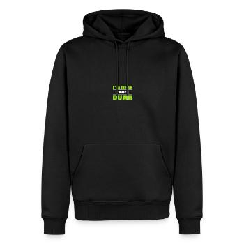 Gebärdensprache ASL Deaf Pride - Männer Premium Bio Hoodie - Schwarz - Vorne - Nico (187cm)