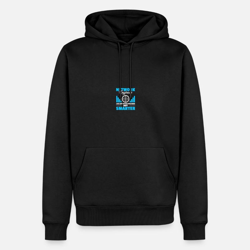 Computer-Netzwerktechnik Netzwerkingenieur - Männer Premium Bio Hoodie - Schwarz