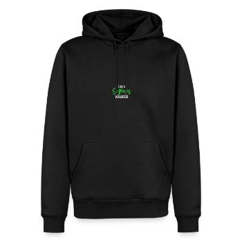 Récupération après une chirurgie du dos Scoliose-Bewus - Sweat à capuche Premium bio Homme - noir - Devant - Nico (187cm)