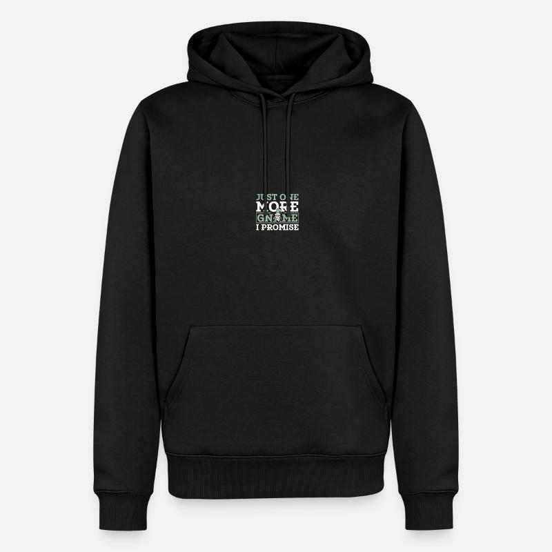 Gnomies Gartenarbeit Gartenzwerg - Männer Premium Bio Hoodie - Schwarz