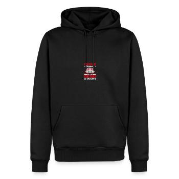Gnomies Jardinage Gnome de jardin - Sweat à capuche Premium bio Homme - noir - Devant - Nico (187cm)