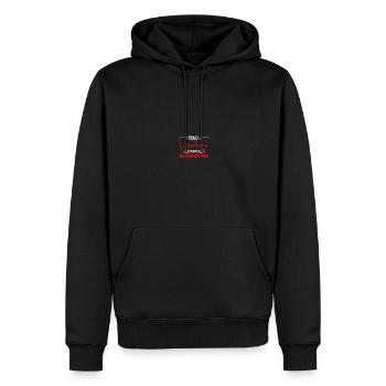 Urologue après vasectomie - Sweat à capuche Premium bio Homme - noir - Devant - Nico (187cm)