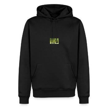 Entraîneur de softball - Sweat à capuche Premium bio Homme - noir - Devant - Nico (187cm)