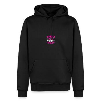 Music Musical Chorus Opera Singer - Men’s Premium Organic Hoodie - black - Front - Nico (187cm)