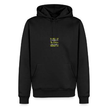 Versicherungsagent - Männer Premium Bio Hoodie - Schwarz - Vorne - Nico (187cm)