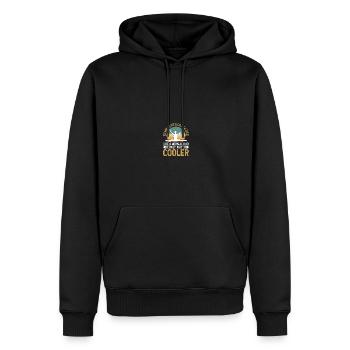 Turner Trainer Gymnastik Trainer - Männer Premium Bio Hoodie - Schwarz - Vorne - Nico (187cm)