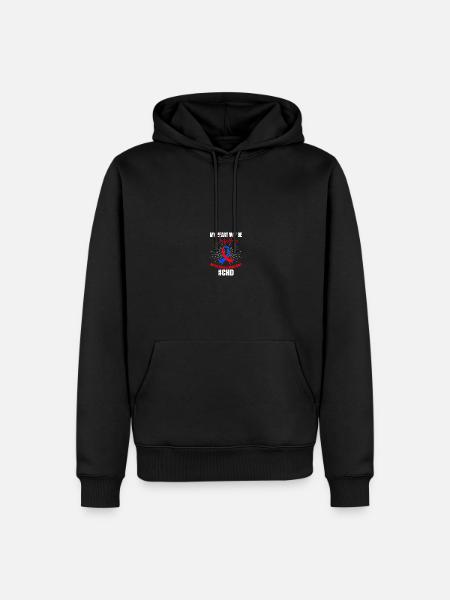 Angeborener Herzfehler CHD-Bewusstsein - Männer Premium Bio Hoodie - Schwarz