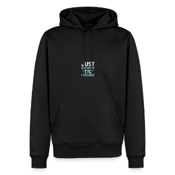 Bewusstsein für das Tourette-Syndrom - Männer Premium Bio Hoodie - Schwarz - Vorne - Nico (187cm)