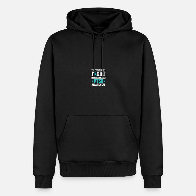 Sensibilisation au TSPT - Sweat à capuche Premium bio Homme - noir