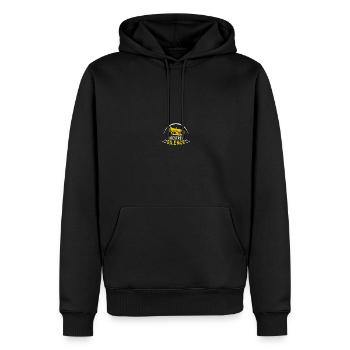 Euphonium baryton en laiton profond - Sweat à capuche Premium bio Homme - noir - Devant - Nico (187cm)