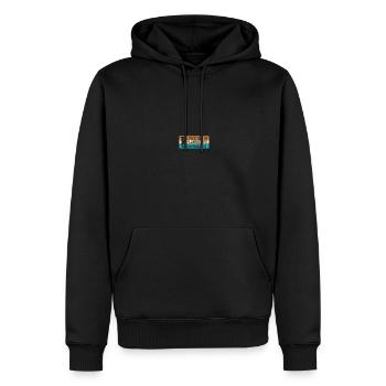 Euphonium baryton en laiton profond - Sweat à capuche Premium bio Homme - noir - Devant - Nico (187cm)