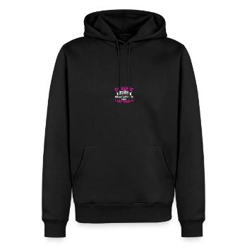 Krankenschwester in der Notaufnahme - Männer Premium Bio Hoodie - Schwarz - Vorne - Nico (187cm)