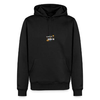 Lasertag Laser Tag - Men’s Premium Organic Hoodie - black - Front - Nico (187cm)