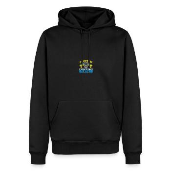 Lasertag Laser Tag - Men’s Premium Organic Hoodie - black - Front - Nico (187cm)