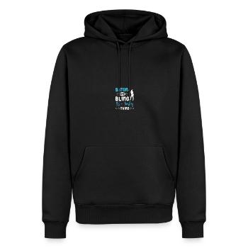 Majorette danseuse tambour-major - Sweat à capuche Premium bio Homme - noir - Devant - Nico (187cm)