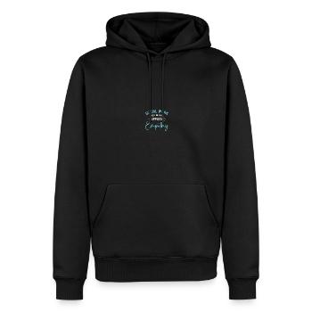 Travailleur social scolaire - Sweat à capuche Premium bio Homme - noir - Devant - Nico (187cm)