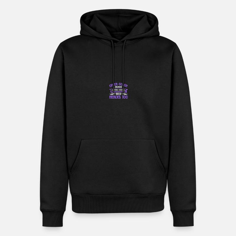 Cheerleading Coach Cheer Coach - Männer Premium Bio Hoodie - Schwarz