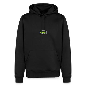 Joueur de flipper Flipper - Sweat à capuche Premium bio Homme - noir - Devant - Nico (187cm)