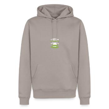 Hog Hunter Schweinejagd - Männer Premium Bio Hoodie - Taupe - Vorne - Nico (187cm)