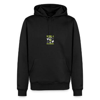 Paranormaler Ermittler Geisterjäger - Männer Premium Bio Hoodie - Schwarz - Vorne - Nico (187cm)