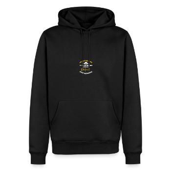 Infirmière en pénitencier - Sweat à capuche Premium bio Homme - noir - Devant - Nico (187cm)