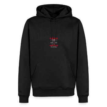 Infirmière en pénitencier - Sweat à capuche Premium bio Homme - noir - Devant - Nico (187cm)