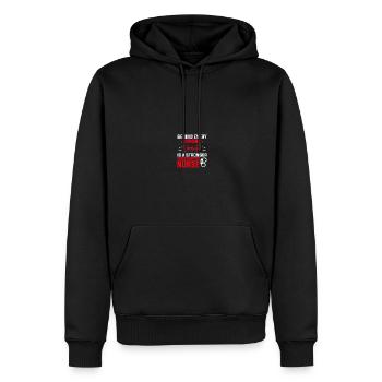 Infirmière en pénitencier - Sweat à capuche Premium bio Homme - noir - Devant - Nico (187cm)