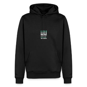 Service d’urgence Technicien URGENCE ER Tech - Sweat à capuche Premium bio Homme - noir - Devant - Nico (187cm)