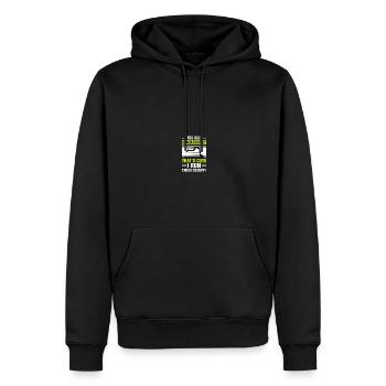 Ski de fond Coureurs Ski de fond - Sweat à capuche Premium bio Homme - noir - Devant - Nico (187cm)