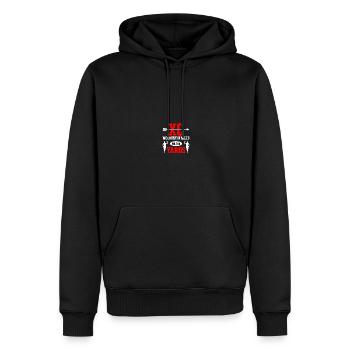 Ski de fond Coureurs Ski de fond - Sweat à capuche Premium bio Homme - noir - Devant - Nico (187cm)