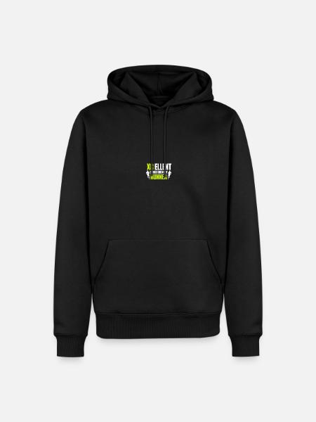 Langlauf Läufer Langlauf - Männer Premium Bio Hoodie - Schwarz