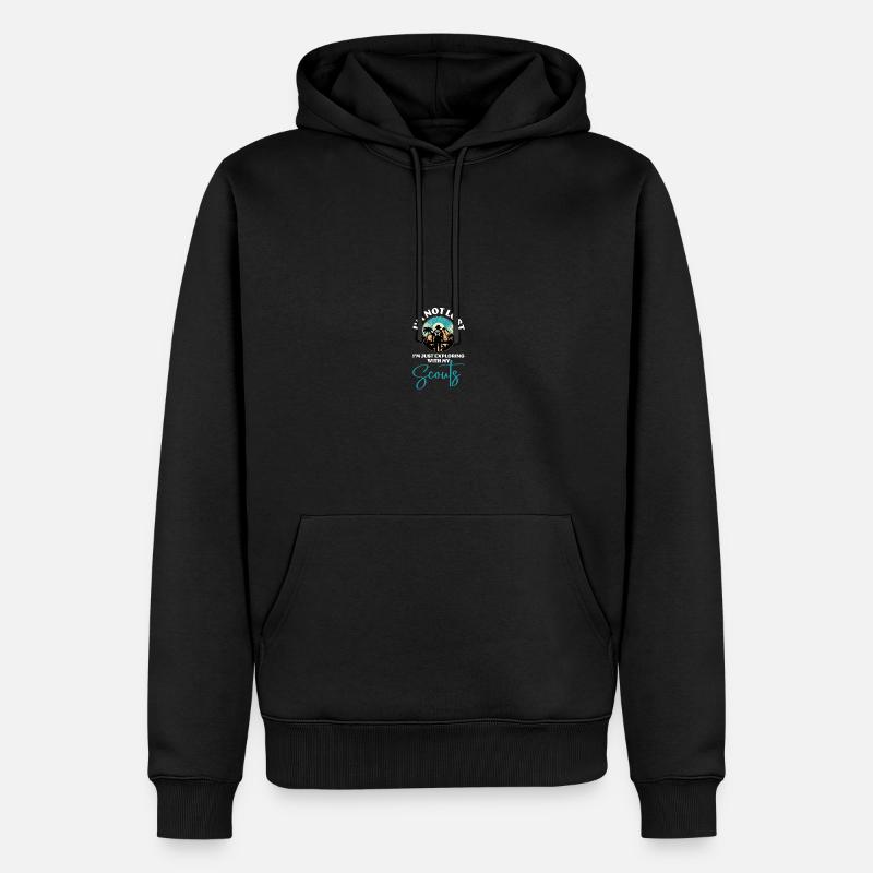 Pfadfinderführer - Männer Premium Bio Hoodie - Schwarz