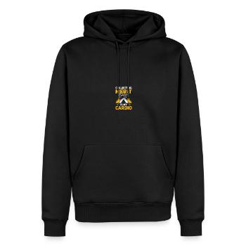 Chef scout - Sweat à capuche Premium bio Homme - noir - Devant - Nico (187cm)