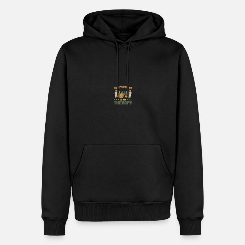 Chef scout - Sweat à capuche Premium bio Homme - noir