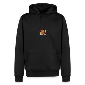 Journée d’excursion de l’enseignant sur le terrain - Sweat à capuche Premium bio Homme - noir - Devant - Nico (187cm)